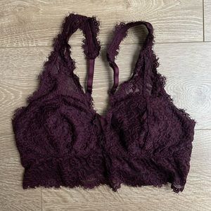 Aerie romantic lace plunge bralette